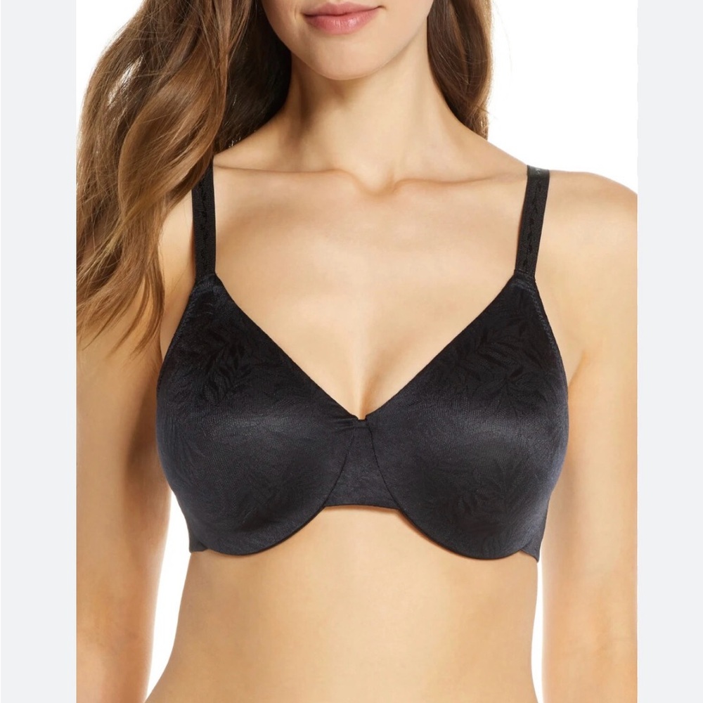 Wacoal 36C Inside Edit Black Underwire Bra 855307‎ NWOT